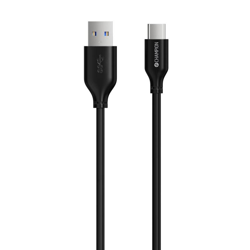 USB-A till USB-C Kabel 2m Svart