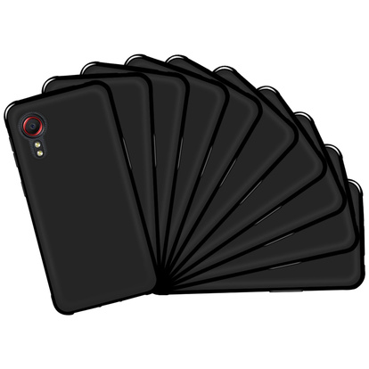 Slim Cover Black Galaxy X-Cover 5 10-pack