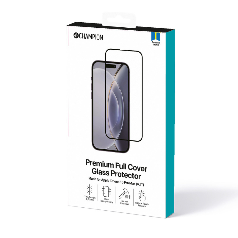 Skärmskydd iPhone 15 Pro max Svart